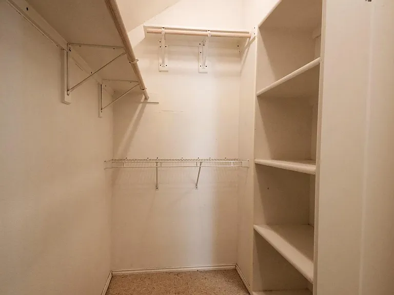 Walk-in Closet in Master Bathroom