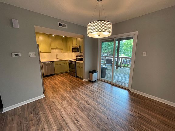 dining space and kitchen