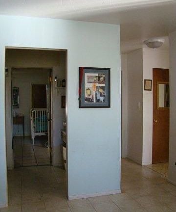 Hallways view from the living room