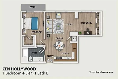 Floor plan 1 Bedroom A4