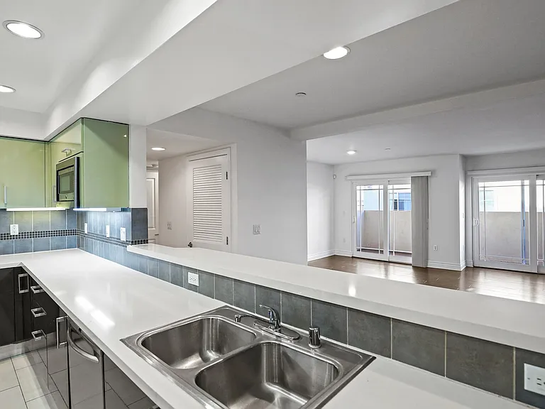 Open-Concept Kitchen, Dining, and Living Room Areas