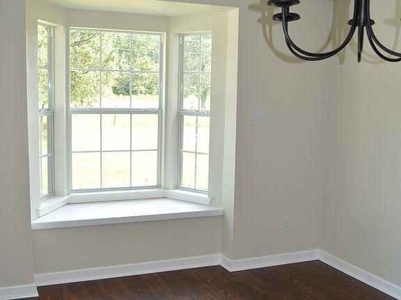 Dining room with bay window