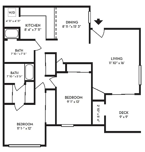 Floor plan Willow
