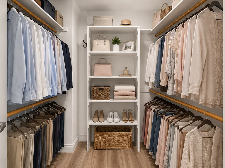 Large walk-in closets for each bedroom