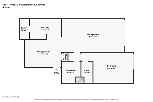 Floor plan 616-208