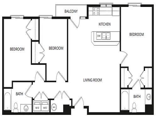 Floor plan 3X2C