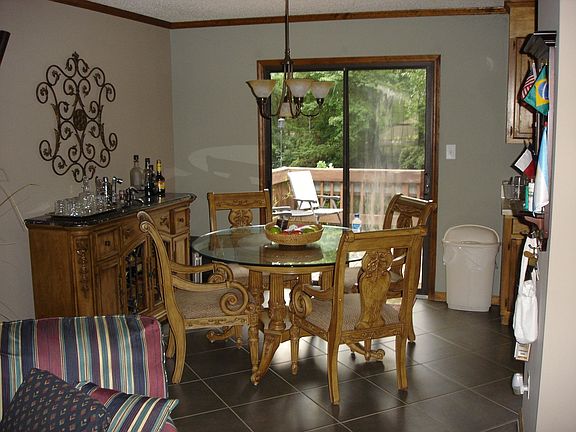 Tile floor in kitchen