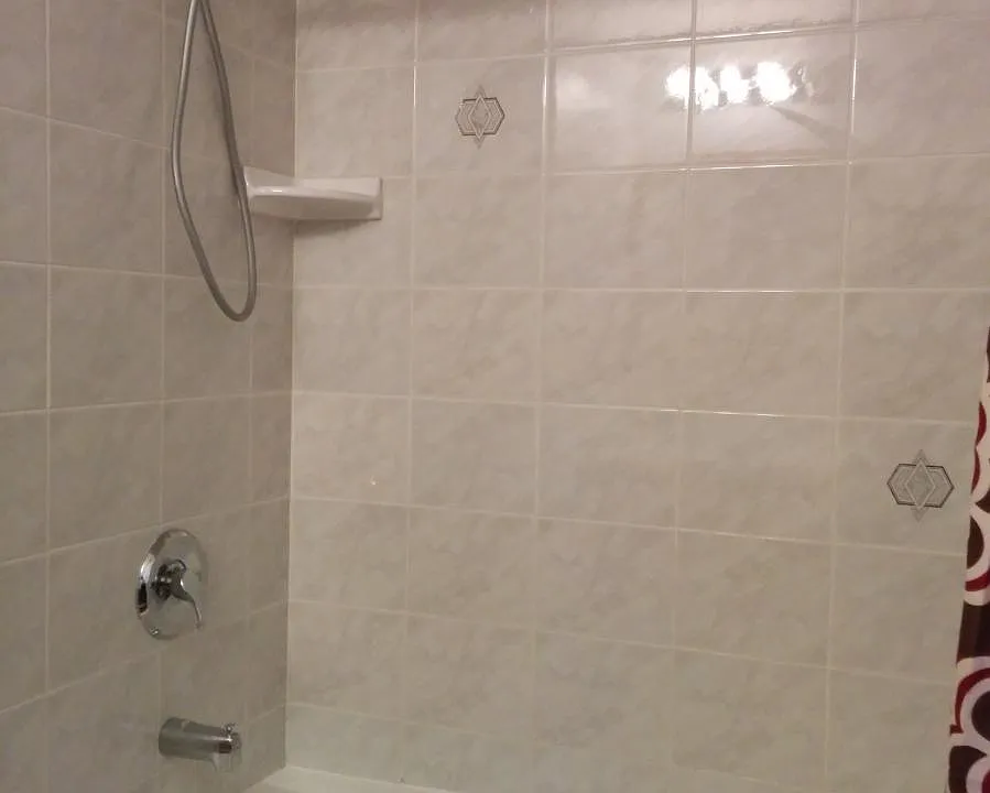 Fully tiled shower
