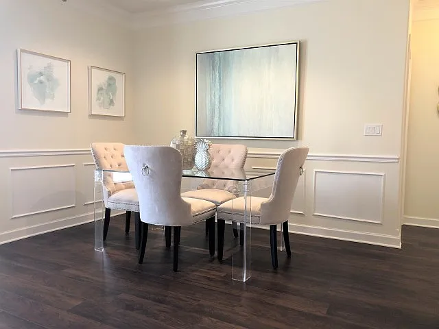 Lovely separate dining space Lovely separate dining space