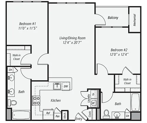 Floor plan B2-1127