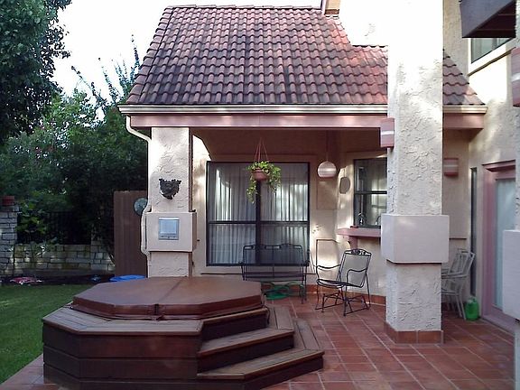 hot tub patio