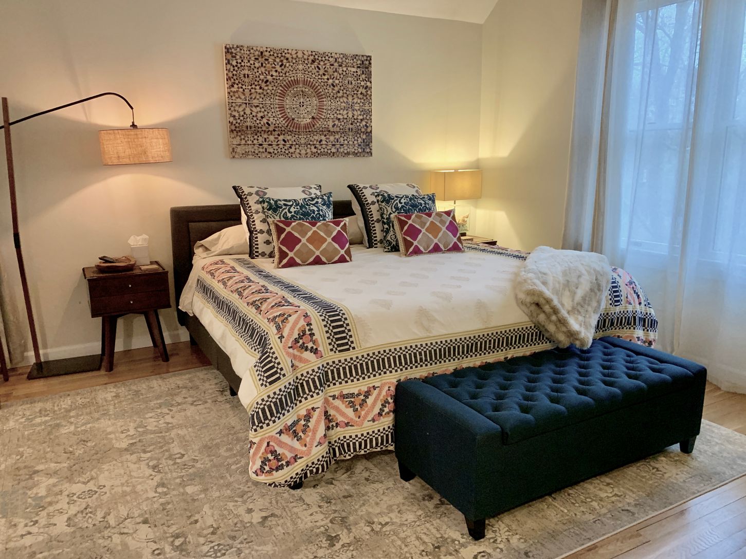  Primary bedroom with king bed on ground floor