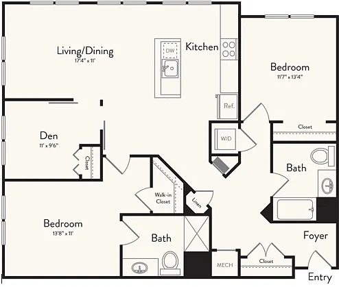Floor plan H- B4