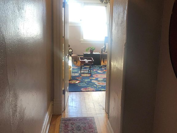 Hallway leading to living room.