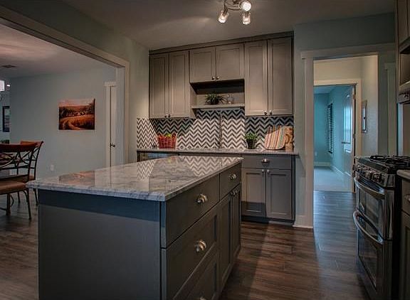 Alternate view of fabulous kitchen and prep island