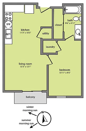 Floor plan 421 Top Floor