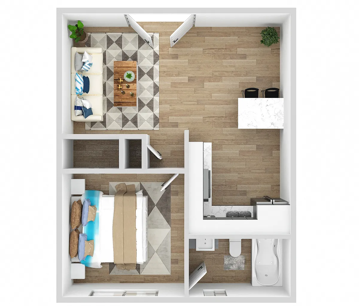 Floor plan One Bedroom