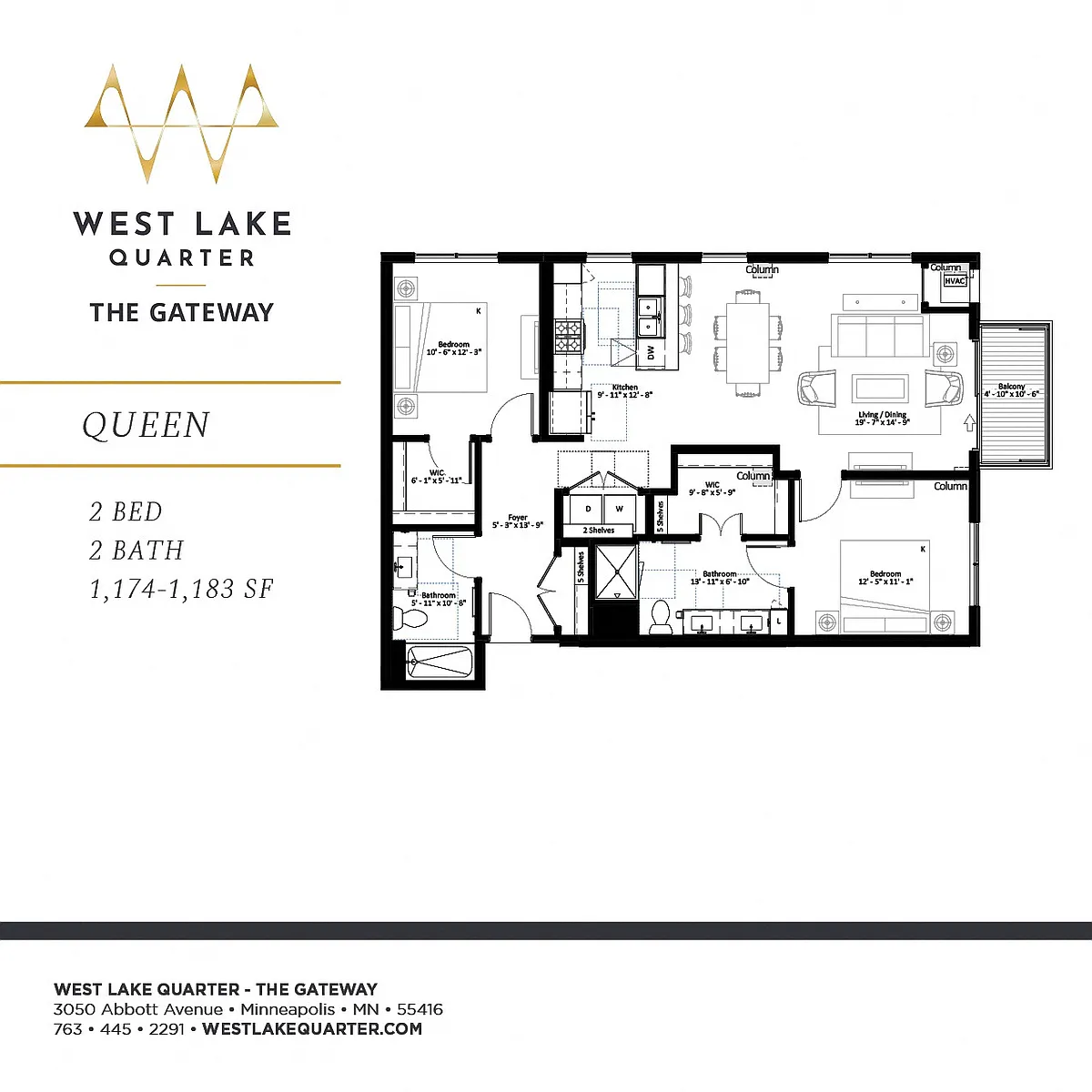 Floor plan Queen