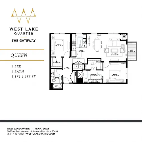 Floor plan Queen