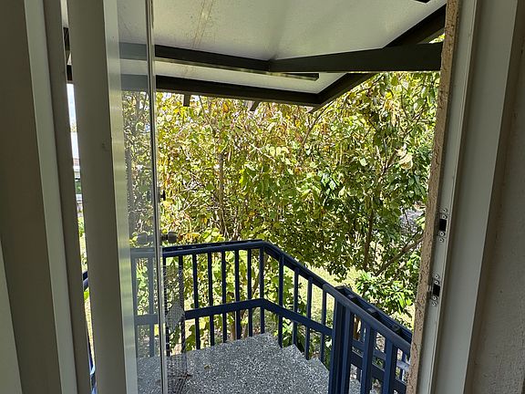 Back Entrance or exit from the kitchen.