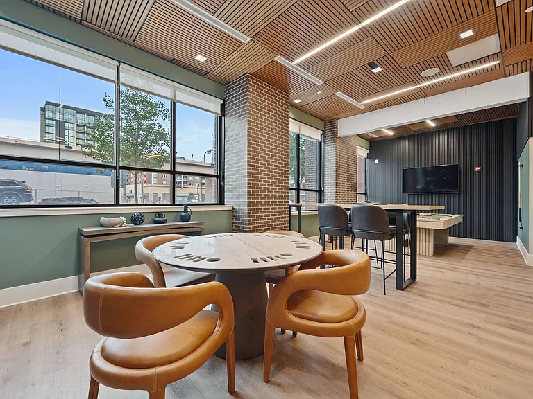Flexible seating for casual chats or focused work.