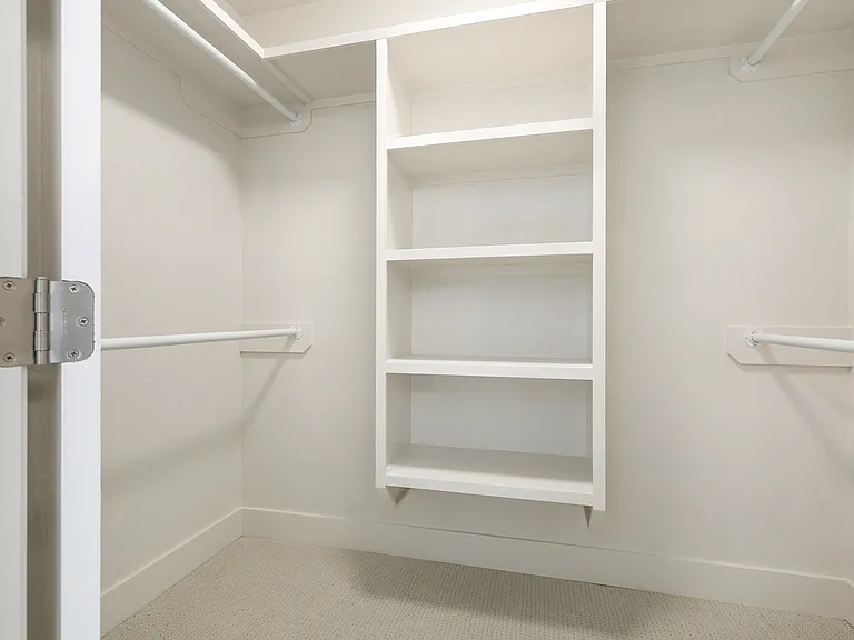 New walk-in closet.