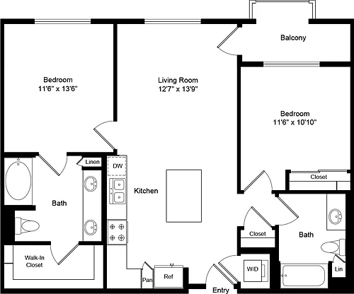 Floor plan B13