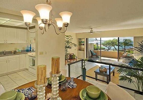dining, kitchen, living room