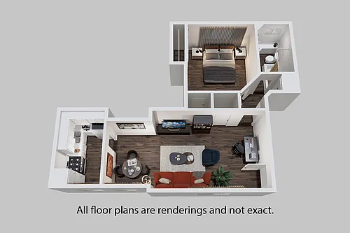 Floor plan 1 Bedroom