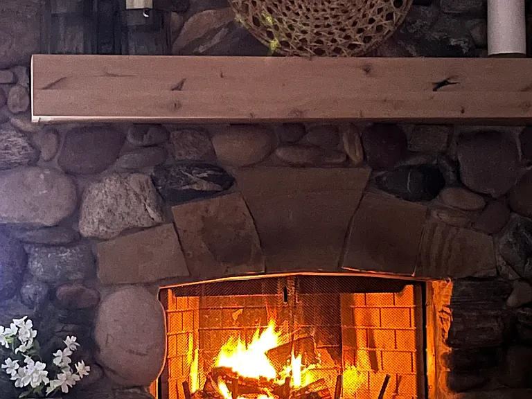 Wood burning Fireplace