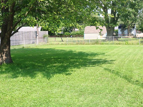 Fenced-in back yard