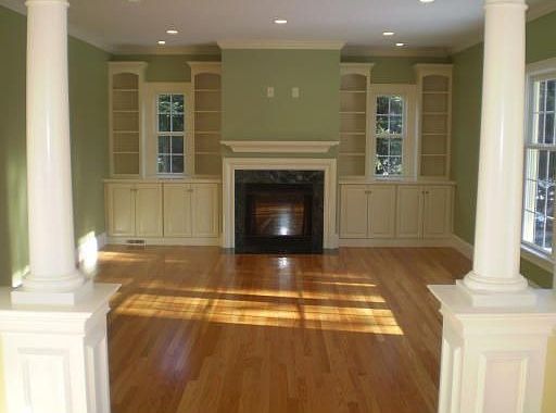Custom fireplaced Family Room