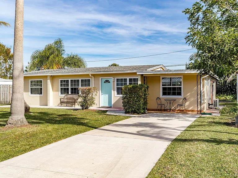 Two bedroom, two bath unit with off street parking