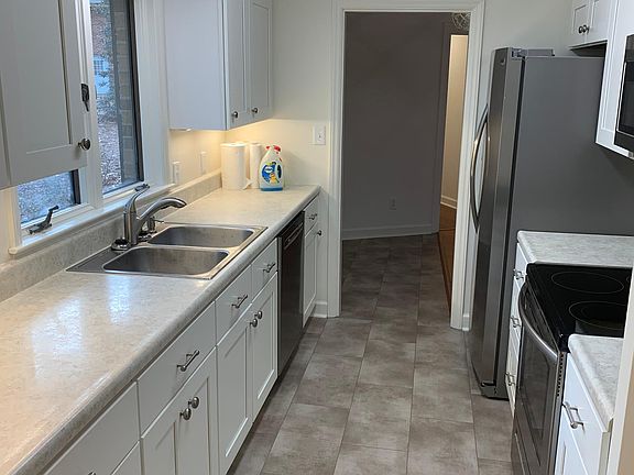 Kitchen with all new appliances and cabinets.