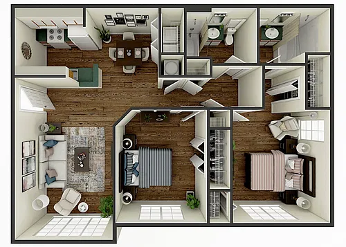Floor plan STC - 2X2