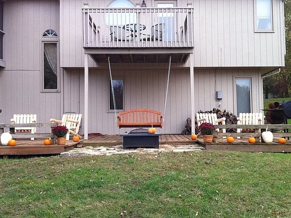 Back deck and master balcony