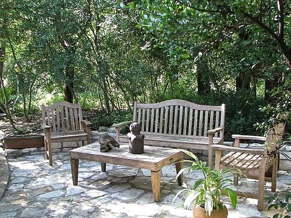 Front patio by entry