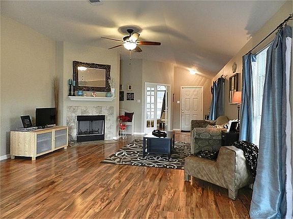 Fireplace too.