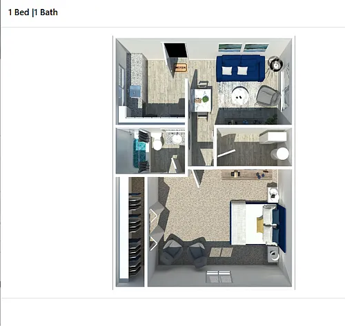 Floor plan 1 Bedroom
