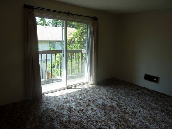 Master bedroom has patio
