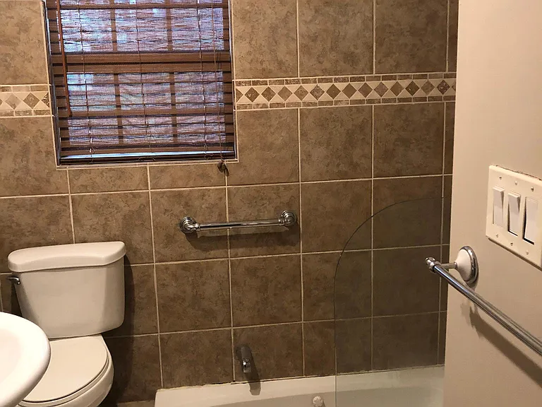 Full bath off master