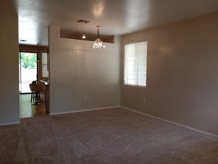 Separate formal dining with living room