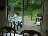 Kitchen w/ Sliding doors onto deck