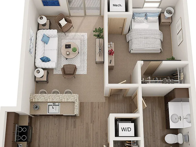 Floor Plan B1 | The Woodlands Apartments | Apartments in Menomonee Falls, WI Floor Plan B1 | The Woodlands Apartments | Apartments in Menomonee Falls, WI