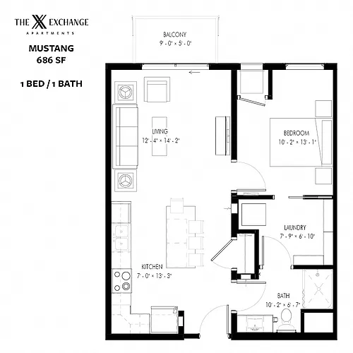 Floor plan Mustang