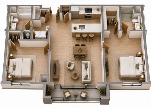 Floor plan 2B