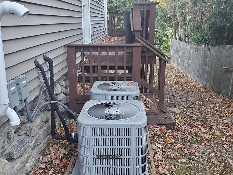 Central Air units and Deck
