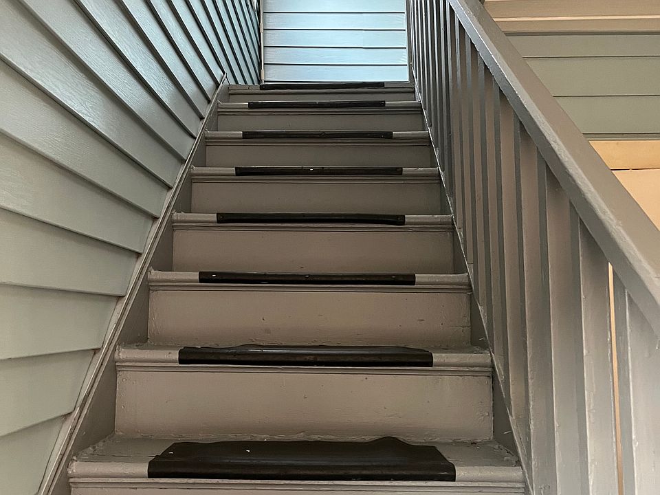 Steps going up the back stairs to apartment