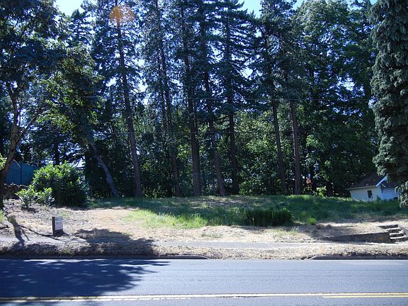 West facing view of lot