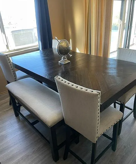 Large Dining Table - will seat up to 8 comfortably!